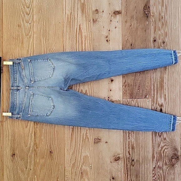 Kancan Size 3/25 Medium Wash Chewed Hem Ankle Skinny Jeans - Picture 4 of 6